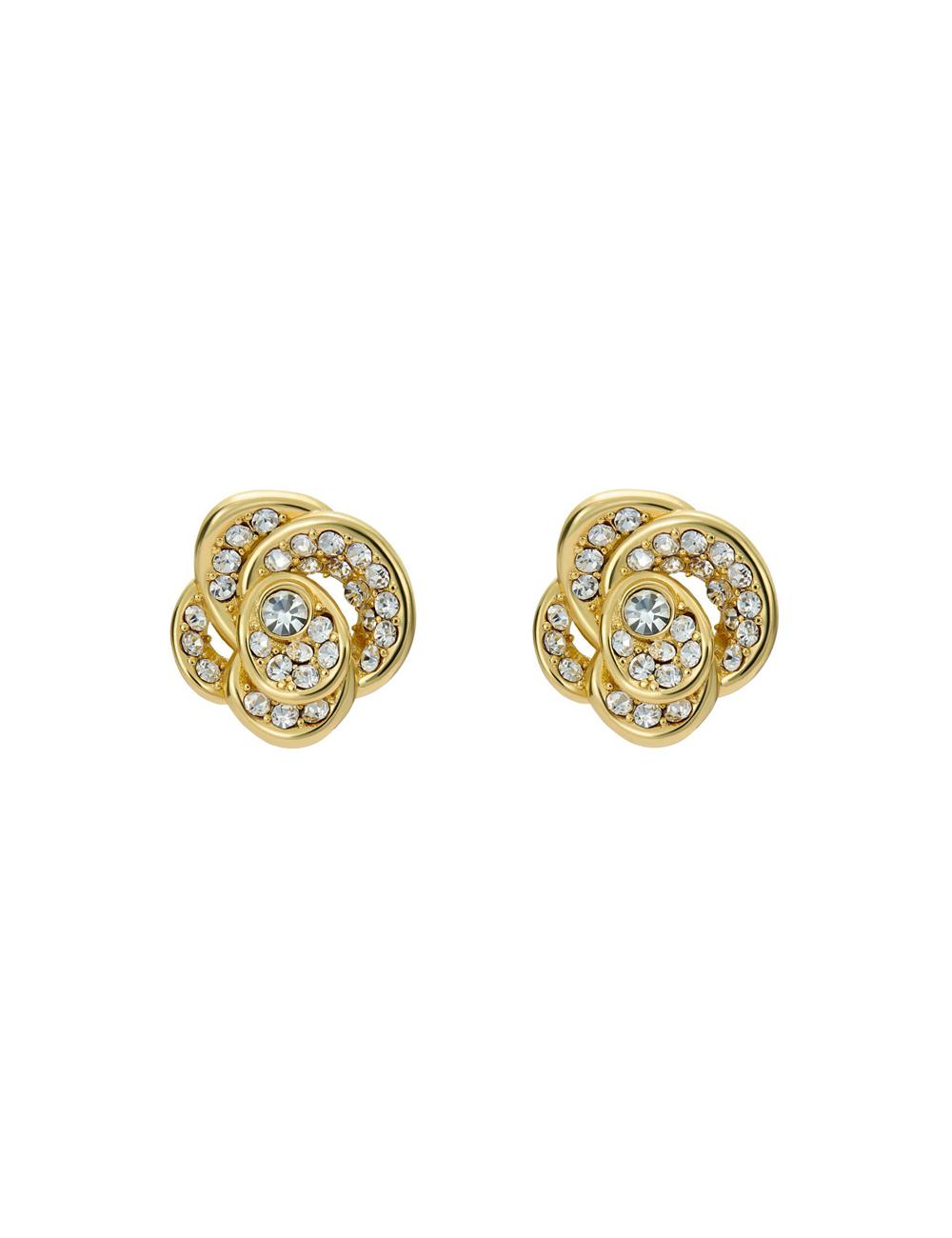 Ted Baker FLORINE - Crystal Flower Stud ピアス レディース ゴールド | Japan  HIOW-15924