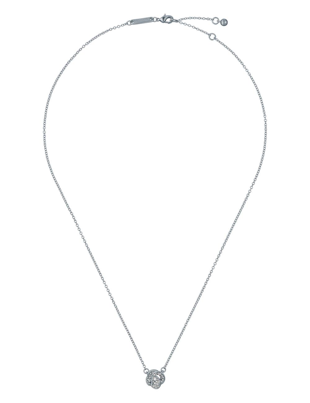 Ted Baker FLORITA - Crystal Flower Pendant ネックレス レディース シルバー | Japan  COGU-21584