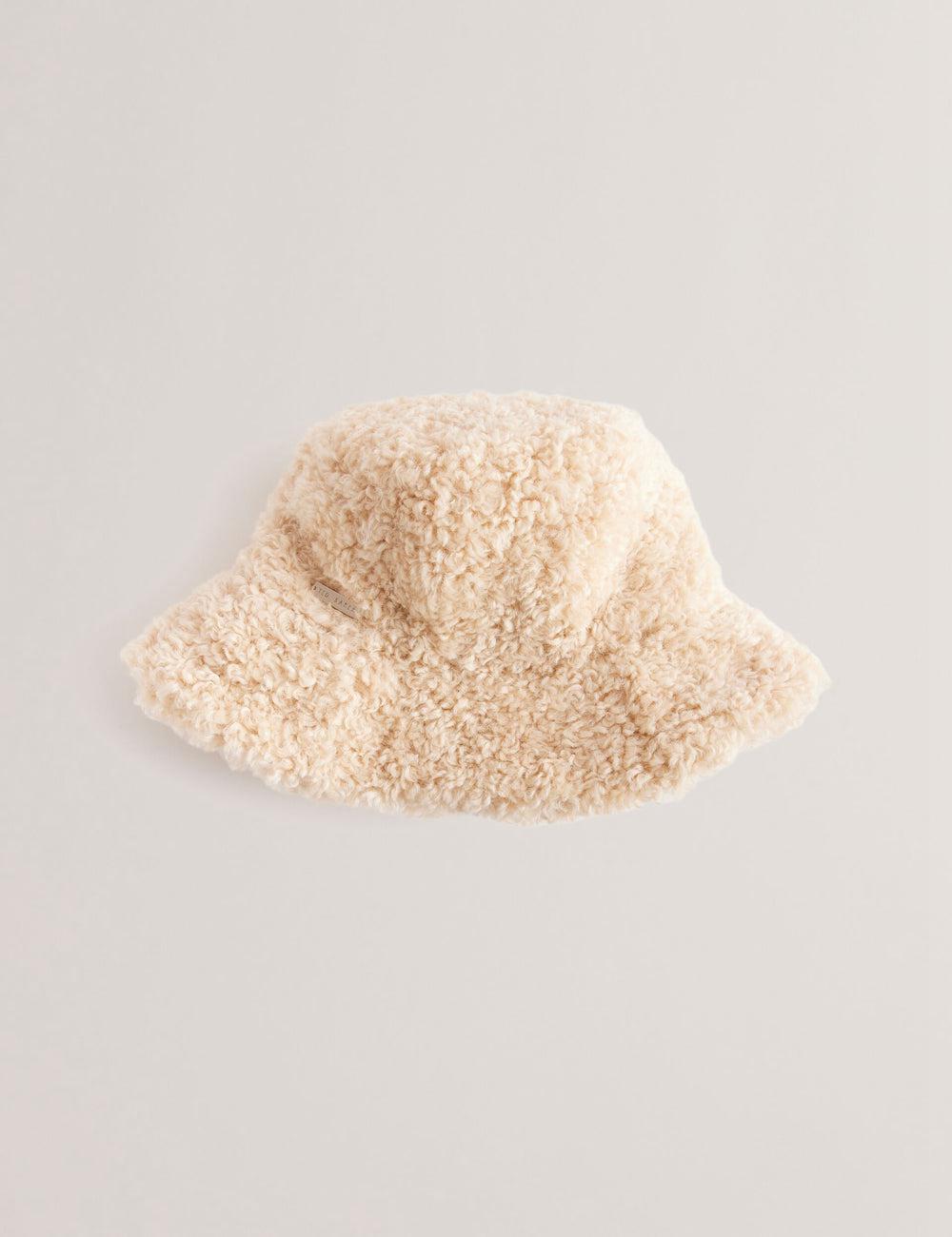 Ted Baker FLUFFYI - Faux Shearling Wide Brim ハット レディース Natural | Japan  JXDT-56308