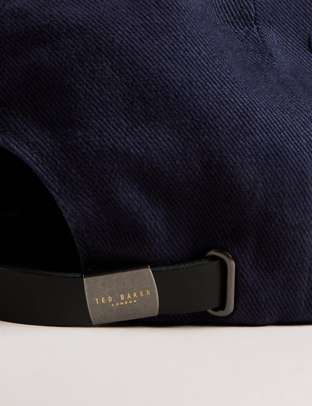 Ted Baker FRREDDI - Embroidered Logo Canvas ベースボールキャップ メンズ ネイビー | Japan  EKPR-95620
