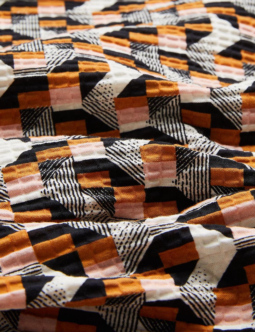 Ted Baker GASTONS - Short Sleeve Geo Print Seersucker シャツ メンズ ピンク | Japan  CJQL-60154