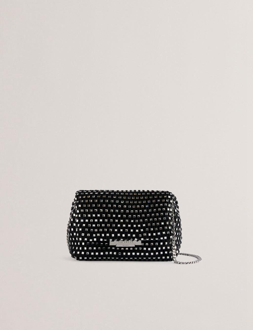 Ted Baker GLITSZI - Crystal Cage Mini クロスボディバッグ レディース 黒 | Japan  HAEY-79823