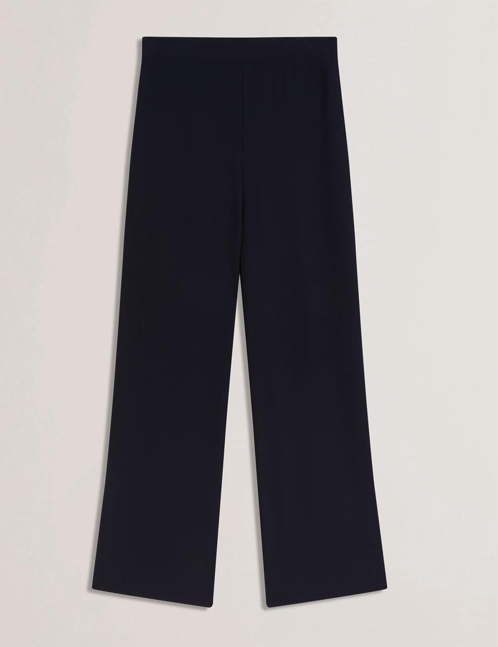 Ted Baker GORJJA - Piping Detail Wide Leg Crepe ズボン レディース ネイビー | Japan  JLCK-52197