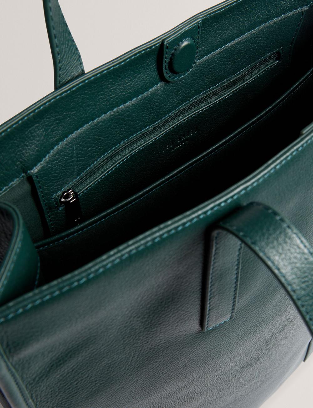 Ted Baker GRIFFIS - Tall Grained Leather トートバッグ メンズ 緑 | Japan  GVWQ-16839
