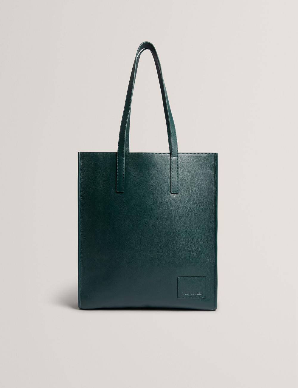 Ted Baker GRIFFIS - Tall Grained Leather トートバッグ メンズ 緑 | Japan  GVWQ-16839