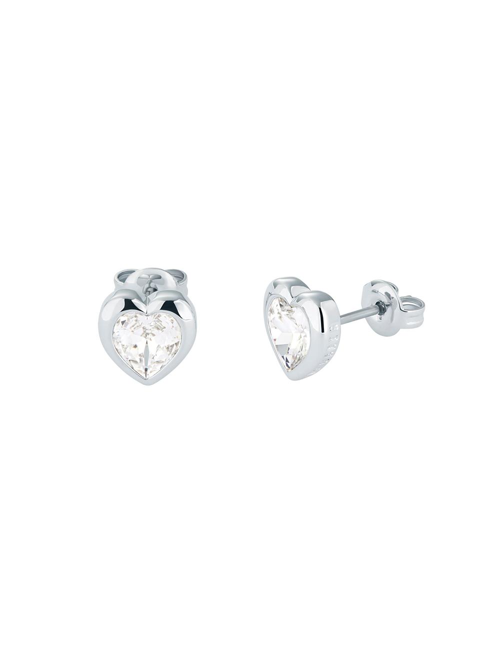 Ted Baker HAN - Solitaire Crystal Heart Stud ピアス レディース シルバー | Japan  VXSL-53240
