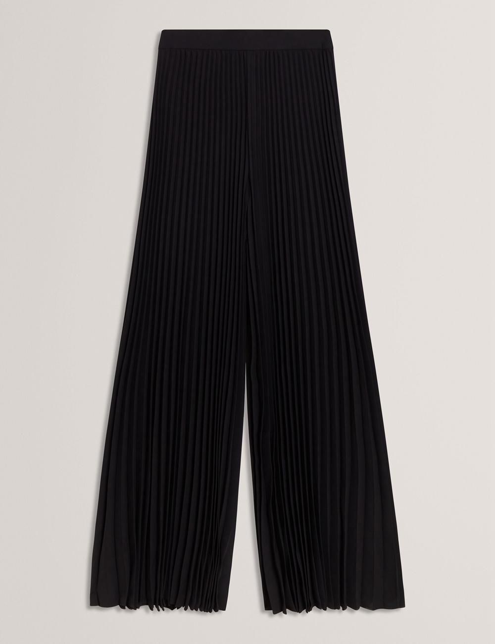 Ted Baker HARYX - Pleated Wide Leg Palazzo ズボン レディース 黒 | Japan  JFTM-37289
