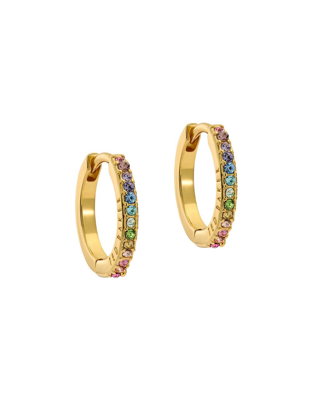 Ted Baker HEPLIE - Crystal Huggie Hoop ピアス レディース Multicol | Japan  YDVB-89321