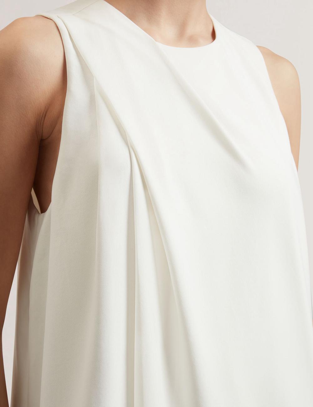 Ted Baker ICANA - Draped Front Asymmetric Sleeveless トップス レディース Ivory | Japan  AHGN-82091