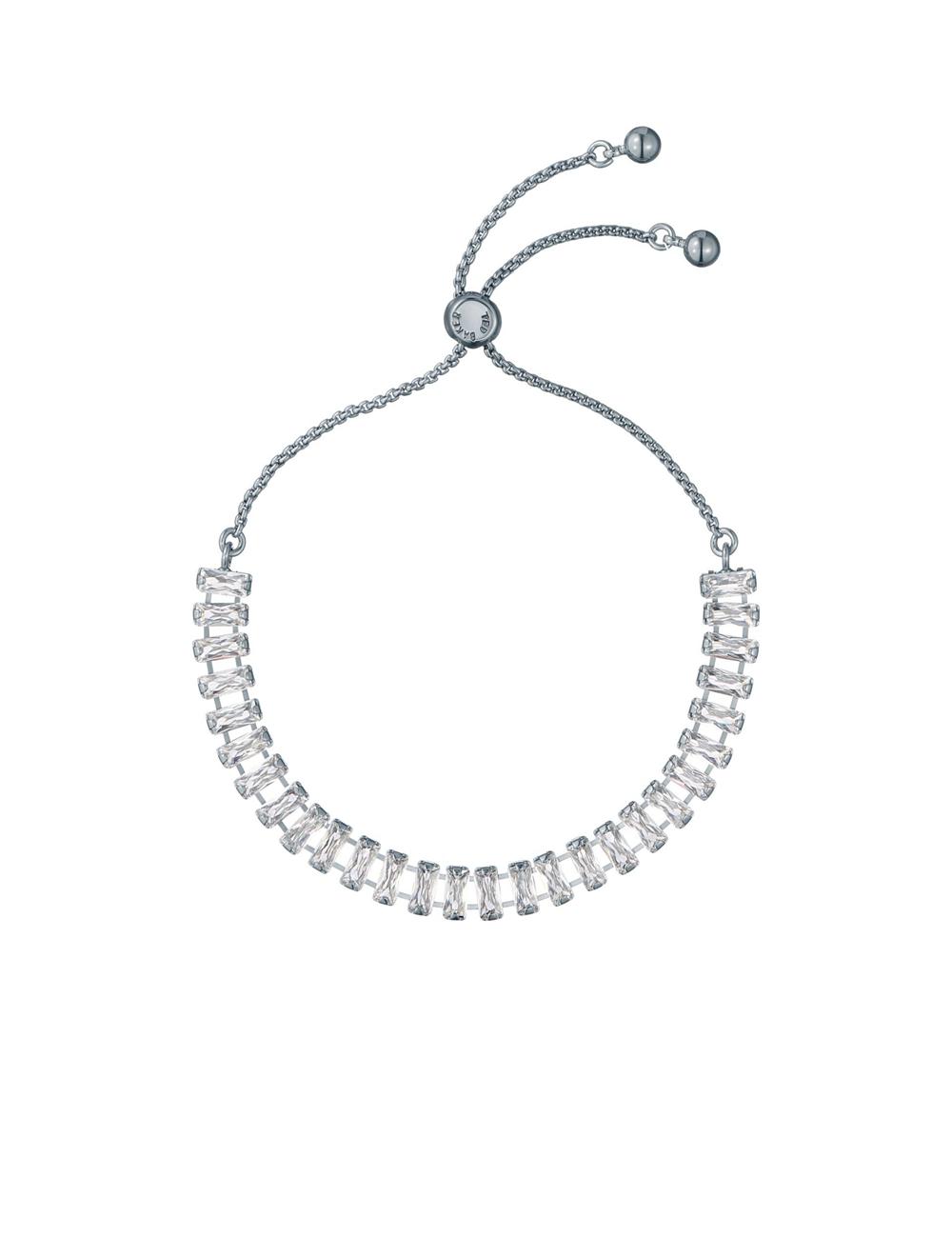 Ted Baker ISABELA - Baguette Crystal Adjustable ブレスレット レディース シルバー | Japan  GMUC-72845