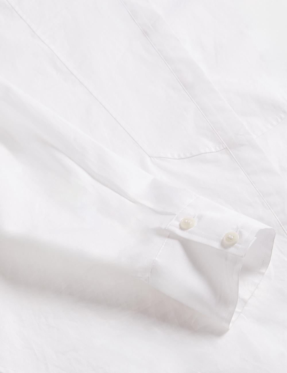 Ted Baker IZOTE - Oversized Drop Shoulder Bib Detail シャツ レディース 白 | Japan  NPLA-03692