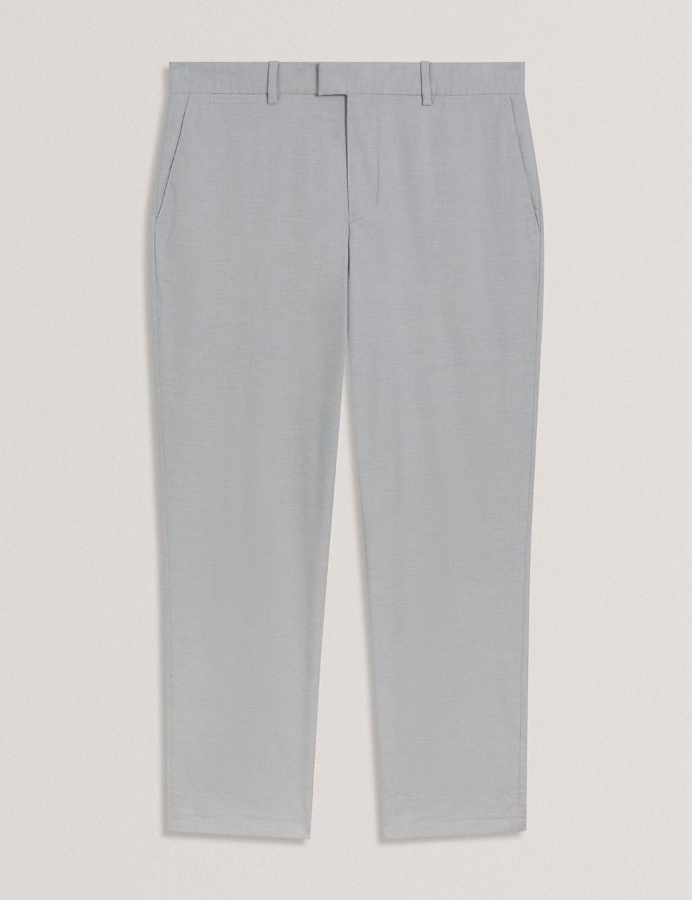 Ted Baker JACKUS - Regular Fit Cotton Blend Chino ズボン メンズ ネイビー | Japan  PNAC-37158