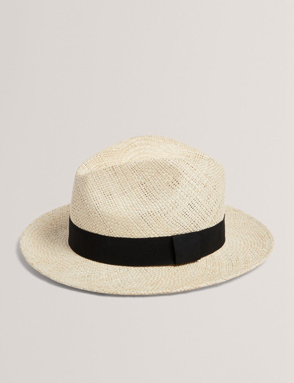 Ted Baker JIMESI - Woven Straw Panama Beach ハット メンズ 白 | Japan  IHFZ-78692