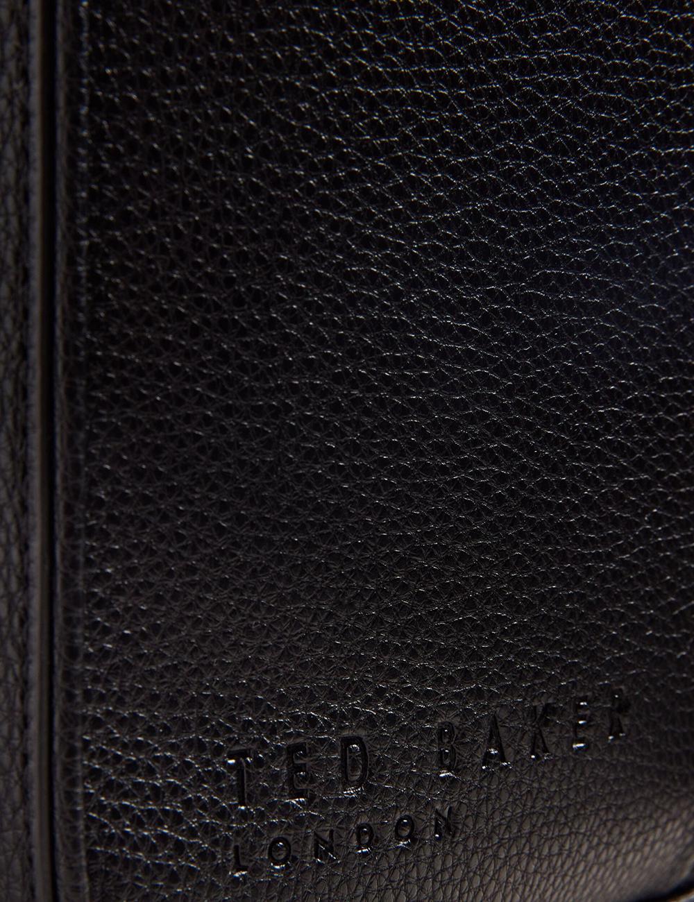 Ted Baker KADEN - Branded Webbing PU Leather Document ショルダーバッグ メンズ 黒 | Japan  WEIJ-79480
