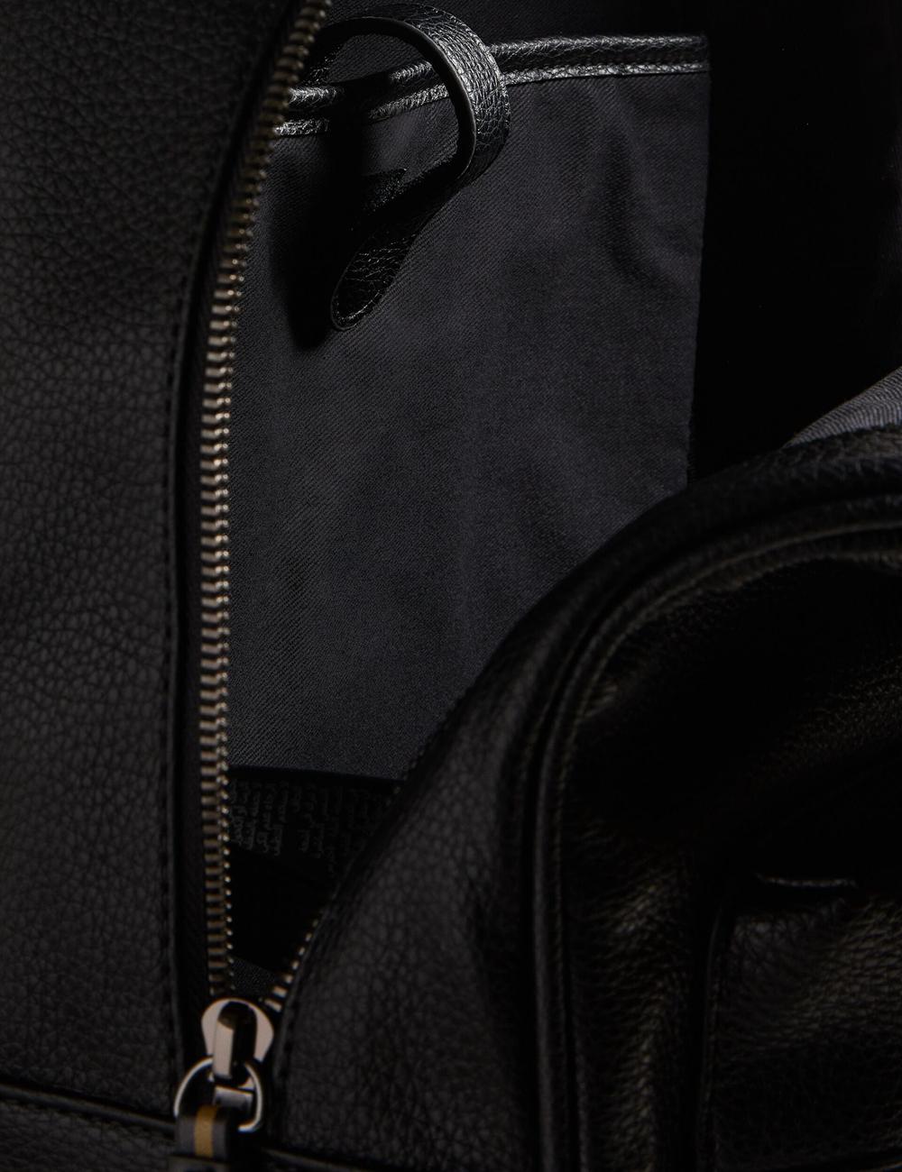 Ted Baker KAILEB - Webbing Strap Faux Leather リュック メンズ 黒 | Japan  GSRY-01845
