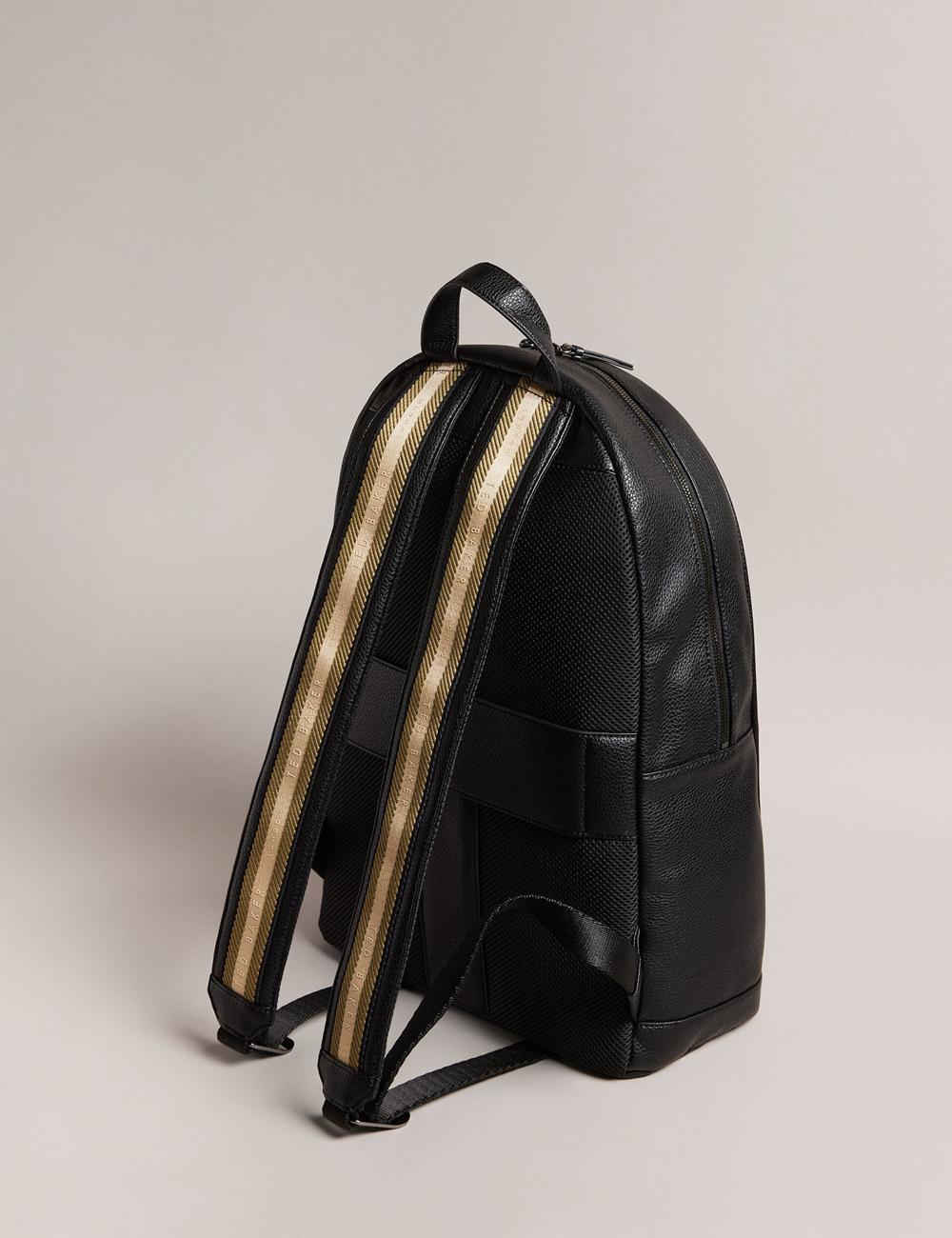 Ted Baker KAILEB - Webbing Strap Faux Leather リュック メンズ 黒 | Japan  GSRY-01845