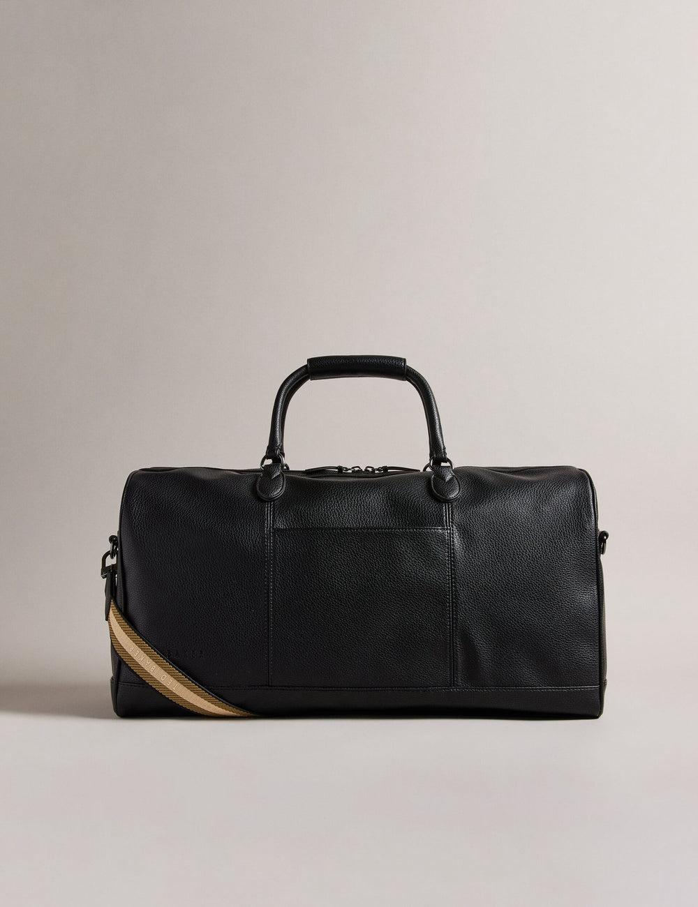 Ted Baker KALVIN - Webbing Faux Leather Holdall Bags メンズ 黒 | Japan  LHCP-41367