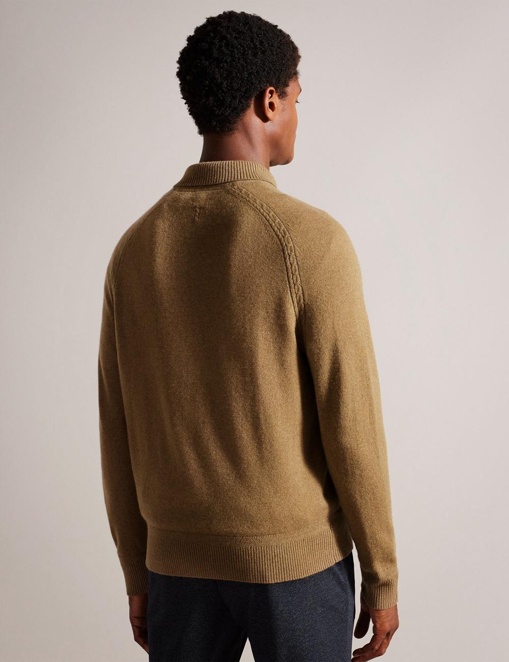 Ted Baker KAROLT - Cashmere Knit Long Sleeve Top ジャンパー メンズ ブラウン | Japan  LIPO-78619