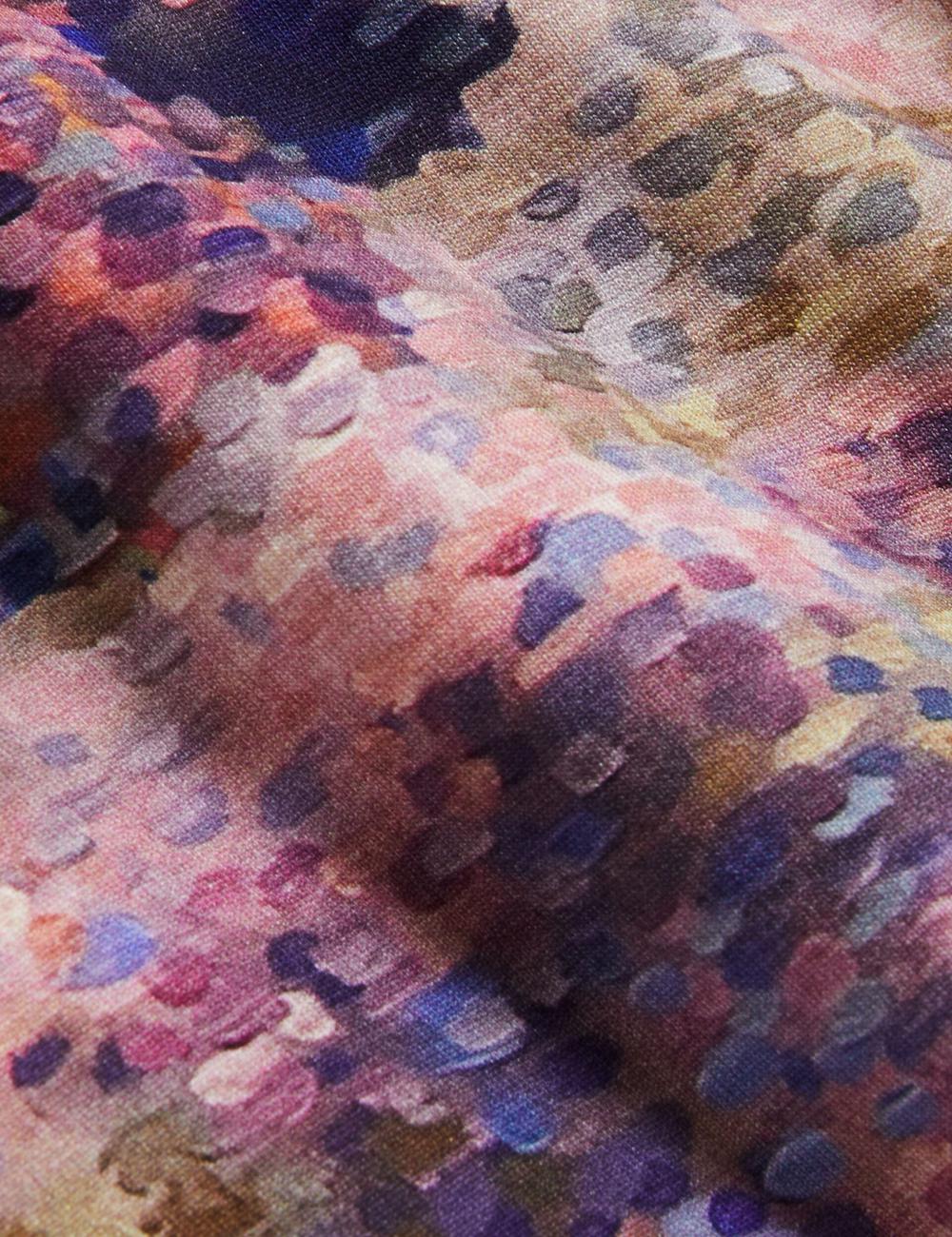 Ted Baker KAYTTE - Painted Print Crew Neck Fitted Tシャツ レディース ピンク | Japan  CUPH-16324