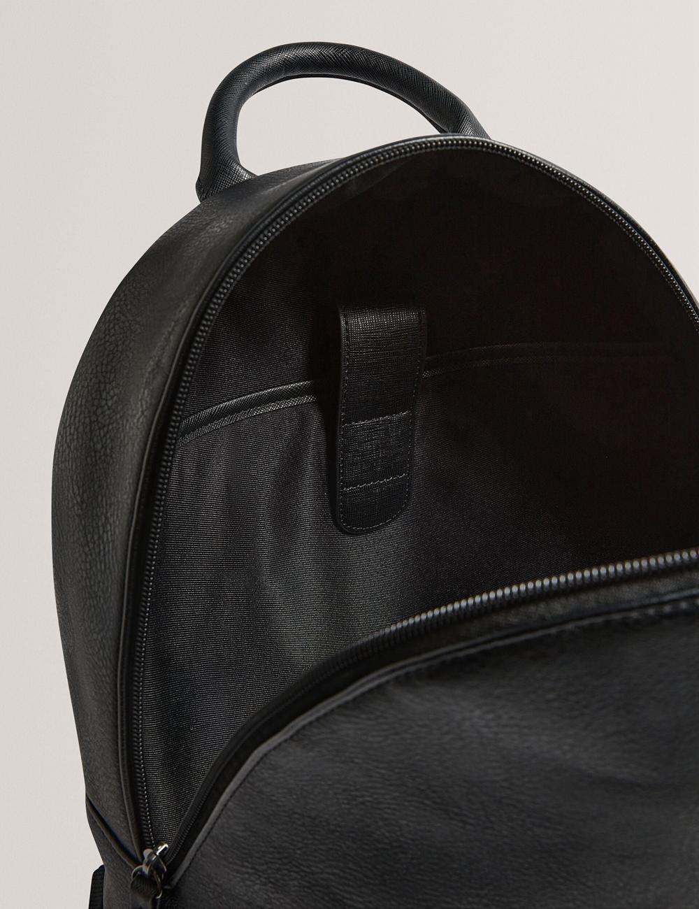 Ted Baker KEIIGAN - Striped Panel PU Reporter リュック メンズ 黒 | Japan  IMZD-26014