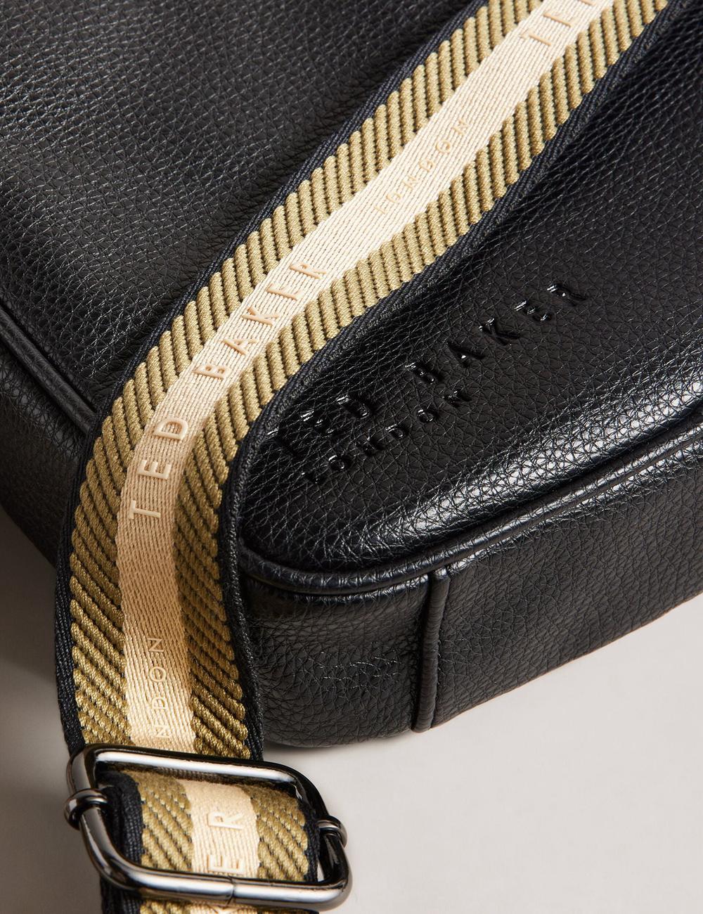 Ted Baker KIIAN - Small Reporter Webbing ショルダーバッグ メンズ 黒 | Japan  KMVP-32547