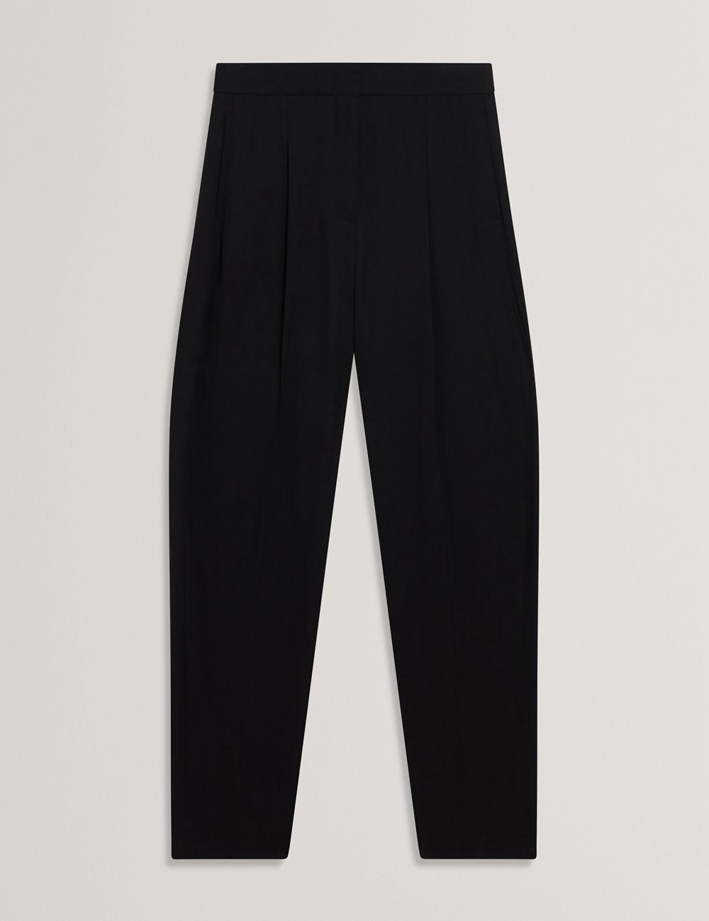 Ted Baker KIOLLI - Wool Blend Barrel Leg Tailored ズボン レディース 黒 | Japan  MELV-97035