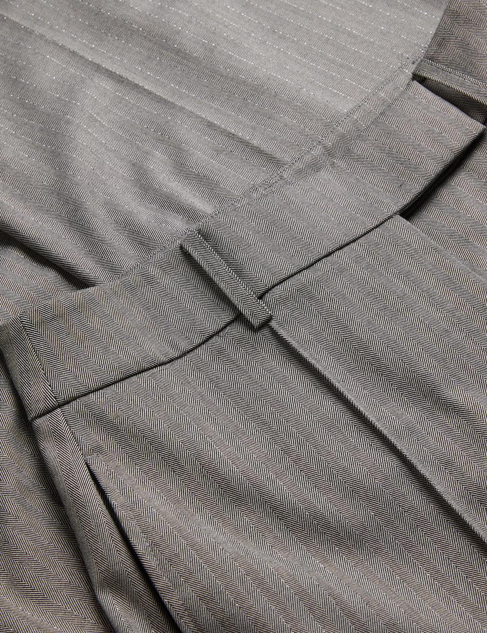 Ted Baker KOAT - Herringbone Wide Leg Tailored ズボン レディース グレー | Japan  JVHU-56478