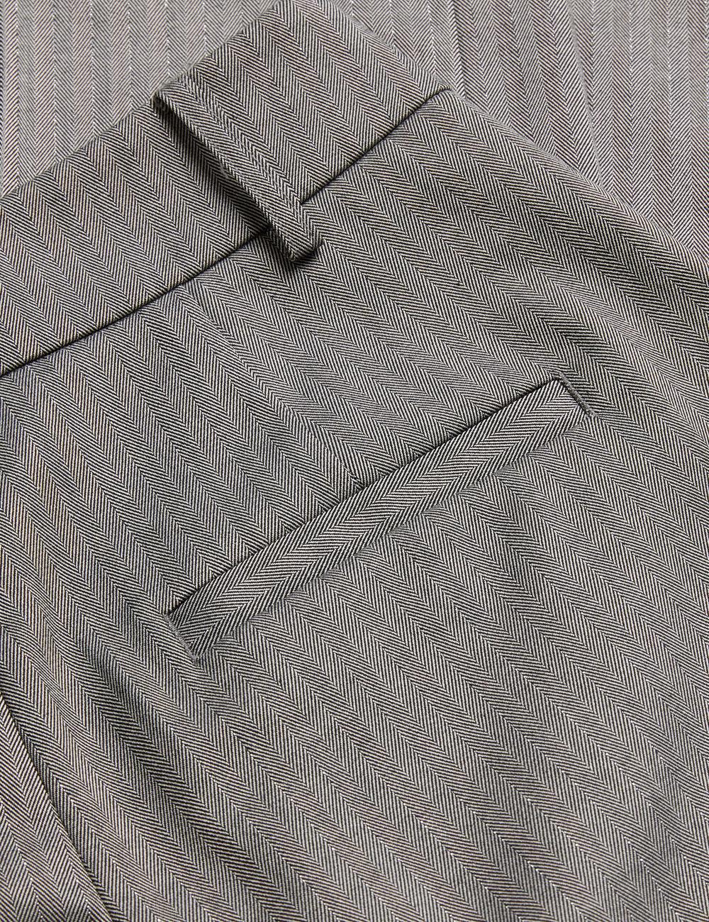 Ted Baker KOAT - Herringbone Wide Leg Tailored ズボン レディース グレー | Japan  JVHU-56478