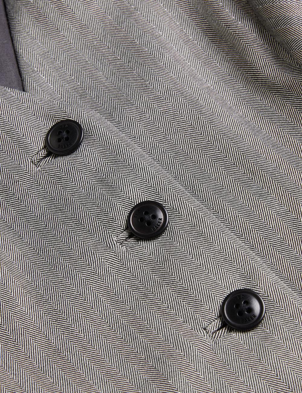 Ted Baker KOAW - Herringbone Single Breasted スーツチョッキ レディース グレー | Japan  RXWN-71493