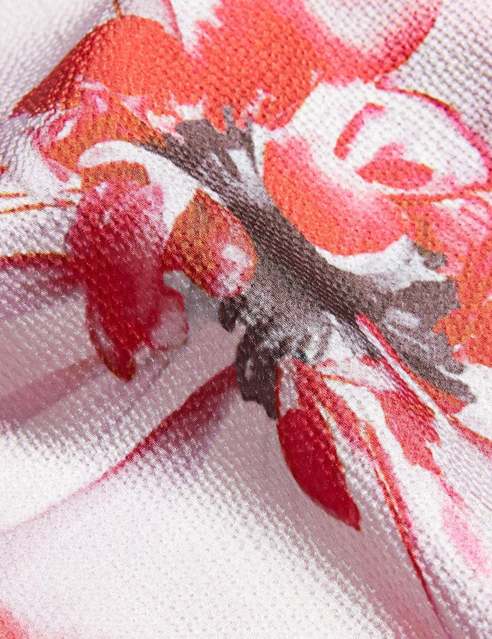 Ted Baker KOHANA - Floral Satin High Neck Sleeveless Top ブラウス レディース 赤 | Japan  BCFR-27153