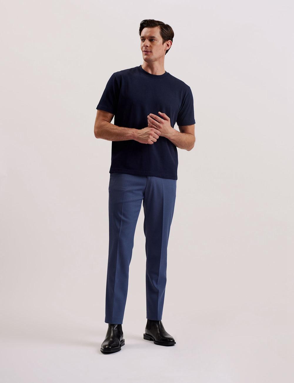 Ted Baker KORNKA - Short Sleeve Relaxed Fit Cotton Tシャツ メンズ ネイビー | Japan  XJBP-56327