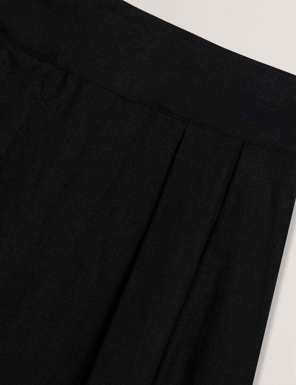 Ted Baker KYFAAT - Pure Linen Tailored Wide Leg ズボン レディース 黒 | Japan  IKUC-08274