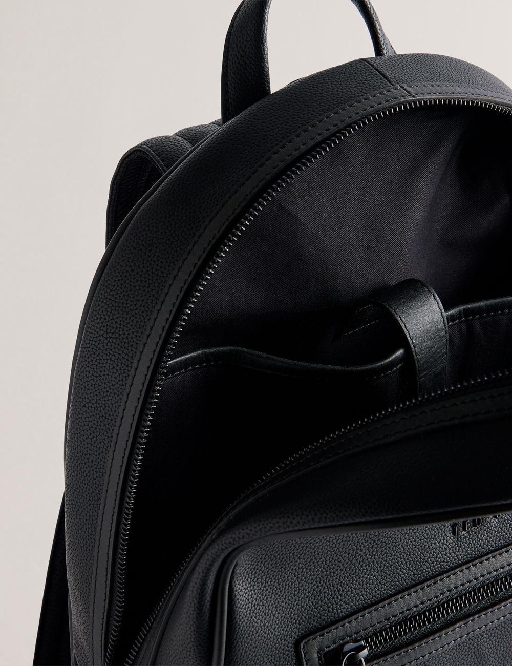 Ted Baker LANSEN - Textured Bonded Leather リュック メンズ 黒 | Japan  GFNQ-84561