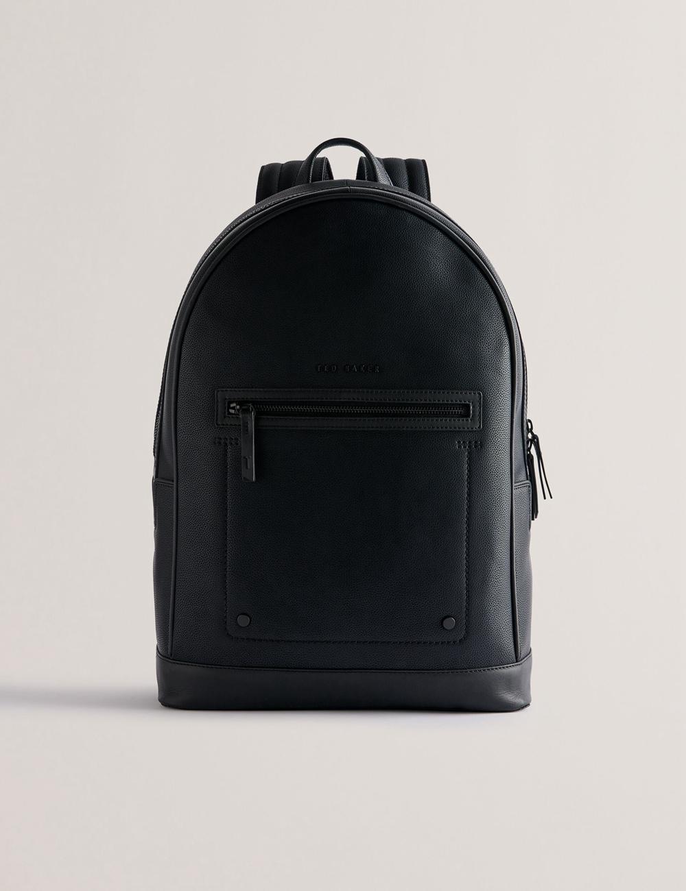 Ted Baker LANSEN - Textured Bonded Leather リュック メンズ 黒 | Japan  GFNQ-84561