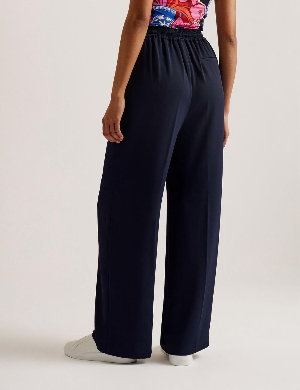 Ted Baker LILIAAH - Wide Leg Tailored ズボン レディース ネイビー | Japan  UTLV-54168
