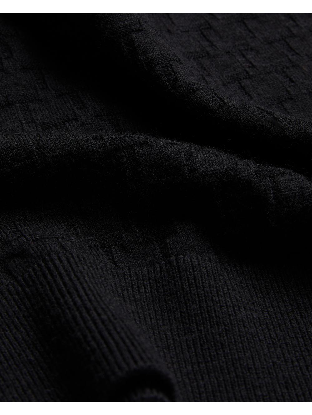Ted Baker LOUNG - Textured T Knit Crew Neck ジャンパー メンズ 黒 | Japan  WIVS-07491