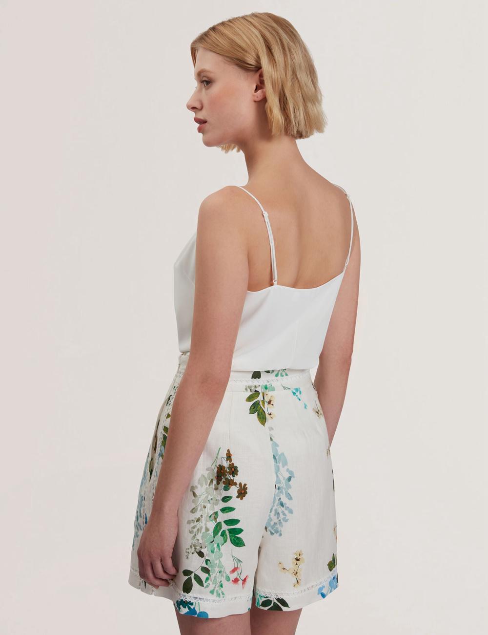 Ted Baker LULEA - Chiffon Detail V-Neck Strappy Cami トップス レディース Ivory | Japan  IRCS-08712