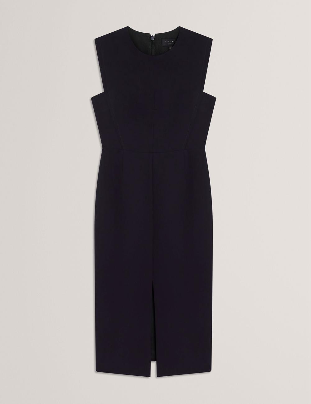 Ted Baker MANABDL - Tailored Sleeveless With Front Split ミディドレス レディース ネイビー | Japan  JFKV-80695
