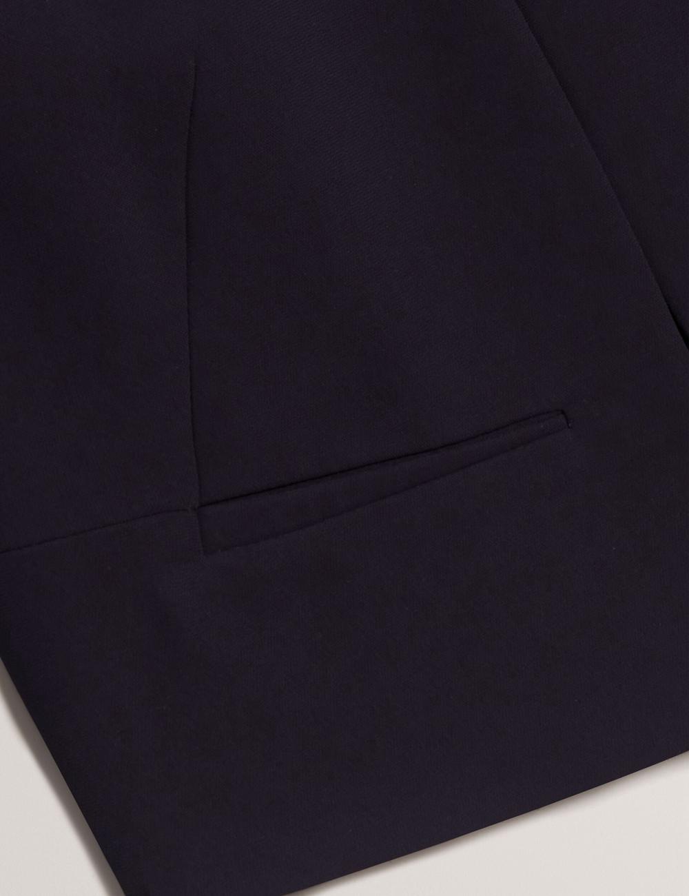 Ted Baker MANABJL - Tailored Round Neck Cropped Open ジャケット レディース ネイビー | Japan  RFEU-01689