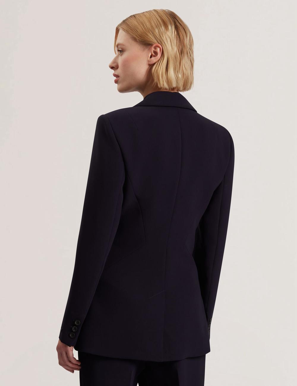 Ted Baker MANABL - Slim Fit Single Breasted Tailored Blazer ジャケット レディース ネイビー | Japan  MKNF-50739
