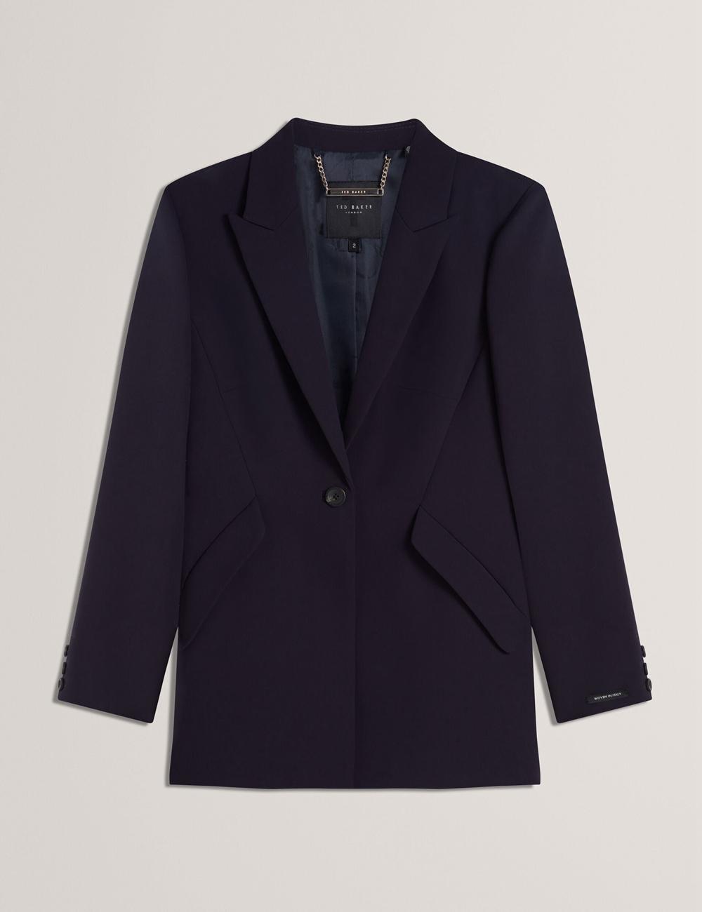 Ted Baker MANABL - Slim Fit Single Breasted Tailored Blazer ジャケット レディース ネイビー | Japan  MKNF-50739