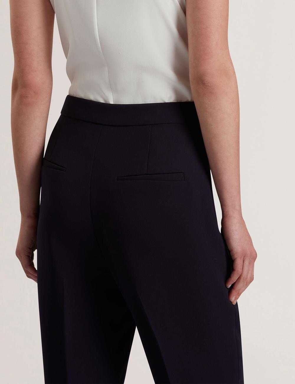 Ted Baker MANABTL - High Waist Tapered Leg Tailored ズボン レディース ネイビー | Japan  YWXV-27413