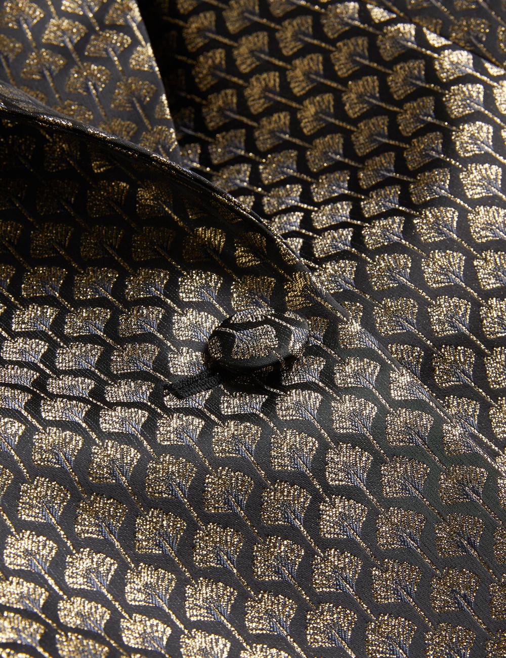 Ted Baker MANGU - Tailored Metallic Jacquard Fitted ブレイザーズ レディース 黒 | Japan  EOIK-94563