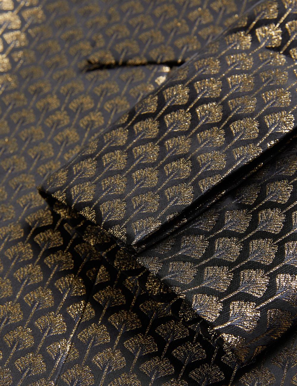 Ted Baker MANGU - Tailored Metallic Jacquard Fitted ブレイザーズ レディース 黒 | Japan  EOIK-94563