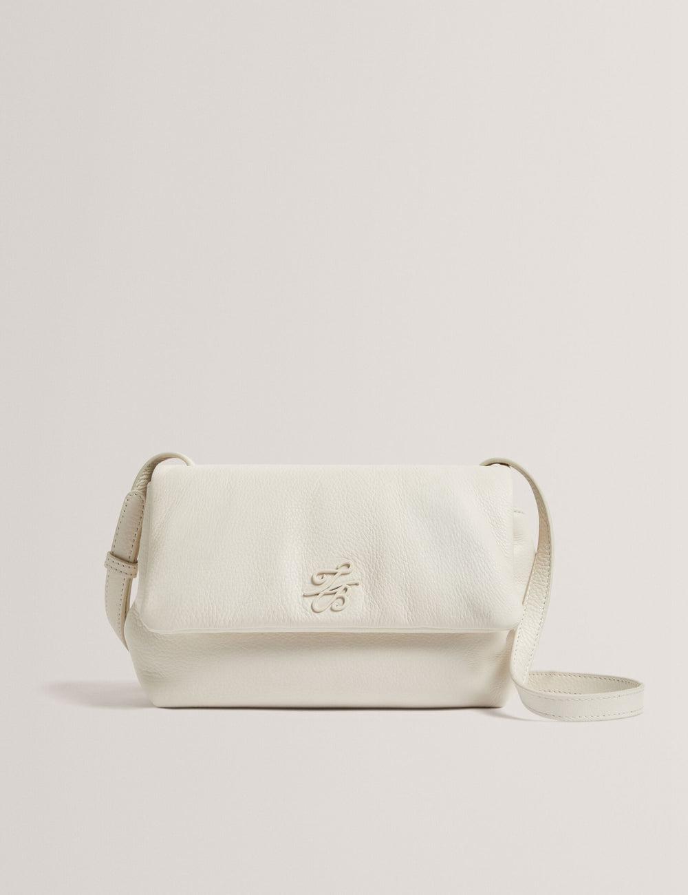 Ted Baker MARRISA - Padded Leather Fold Over クロスボディバッグ レディース Ecru | Japan  MNZG-97423
