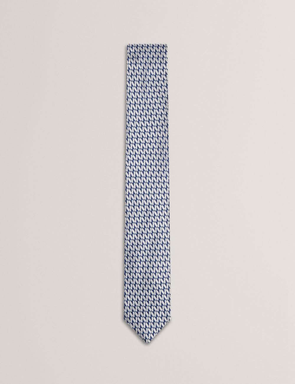 Ted Baker MILAK - Geometric Pattern Silk ネクタイ メンズ ネイビー | Japan  JQTC-73104