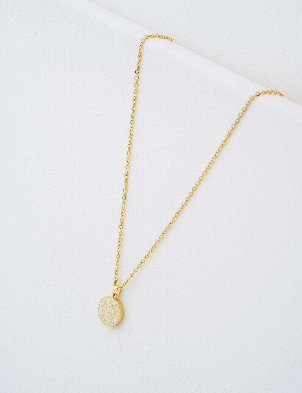 Ted Baker MONELLA - Monogram Logo Coin Pendant ネックレス レディース ゴールド | Japan  ETFO-71026