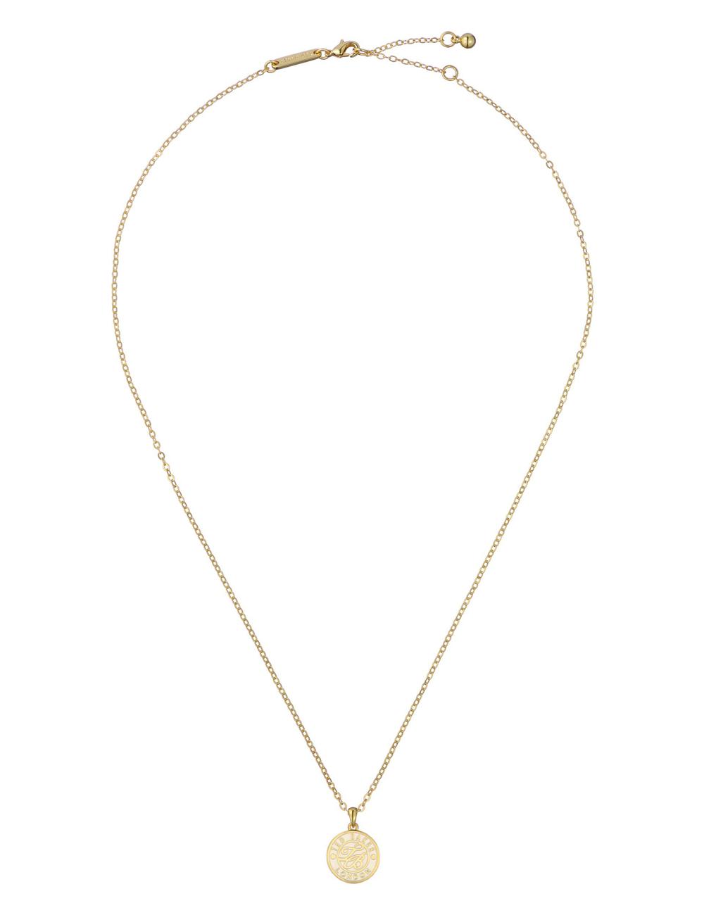 Ted Baker MONELLA - Monogram Logo Coin Pendant ネックレス レディース ゴールド | Japan  ETFO-71026