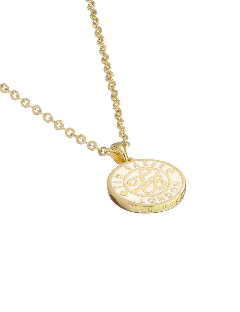 Ted Baker MONELLA - Monogram Logo Coin Pendant ネックレス レディース ゴールド | Japan  ETFO-71026