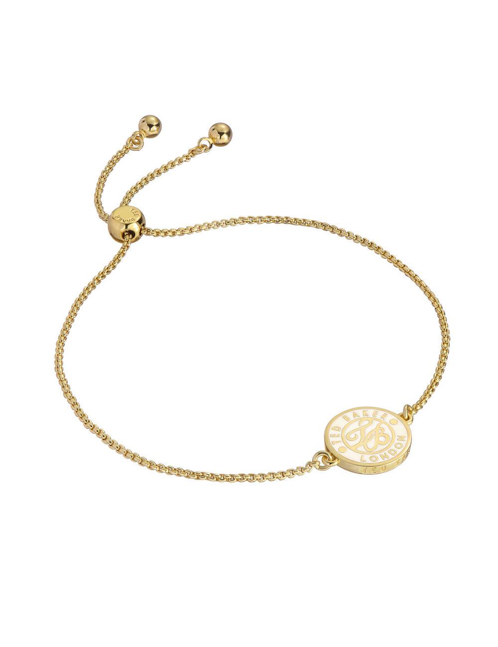 Ted Baker MONELLE - Monogram Logo Coin Adjustable ブレスレット レディース ゴールド | Japan  GKHZ-70564